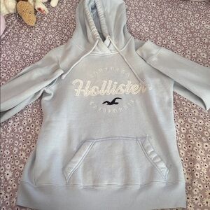 Hollister Sky Blue Pullover Hoodie Vintage